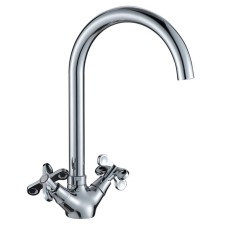 Rossinka RS42-72 kitchen mixer, two-handed, with high swiveling, color chromium