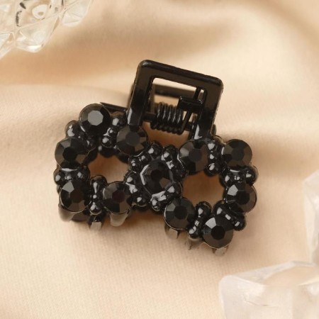 Hair crab "Melanie" bow, 2.5 cm, black