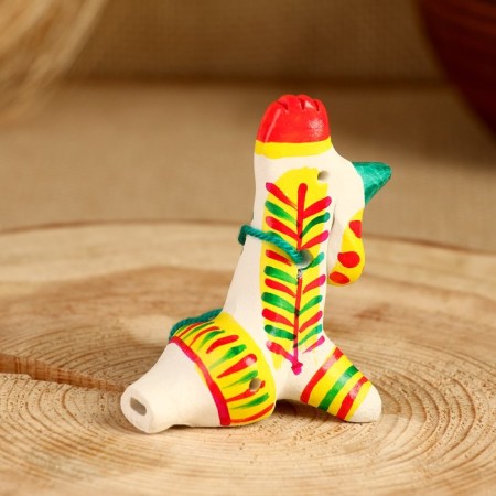 Filimonovskaya toy whistle "Cockerel", 5 x 7 cm-2