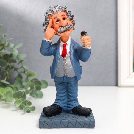 Souvenir Polystone "Einstein" mix 6x7.5x17 cm-1