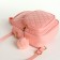 Baby backpack on lightning, pink color