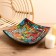 Decorative plate 25x25x6 cm, ceramics