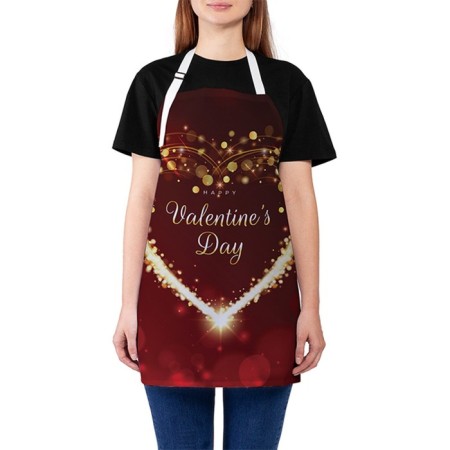 Apron kitchen with a photographic prior "Songs of the heart, adjustable, size OS