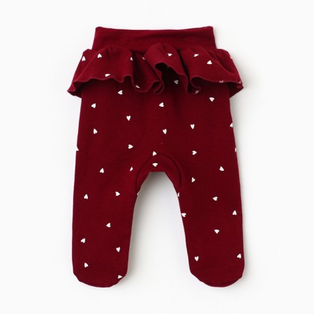 Children's sliders "Bear", burgundy color, height 62-3