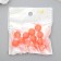 Busina silicone "Round" orange marshmallow d = 1.2 cm