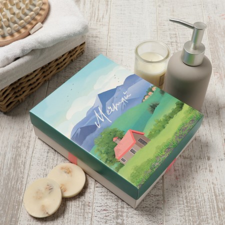 Set of terry napkins "Sunset" 30x30 cm -5pcs, 100% HL, 340g/m2-3