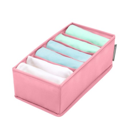 Organizer for linen, 6 cells, pink color