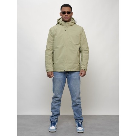 Male spring jacket, size 58, light green color-4