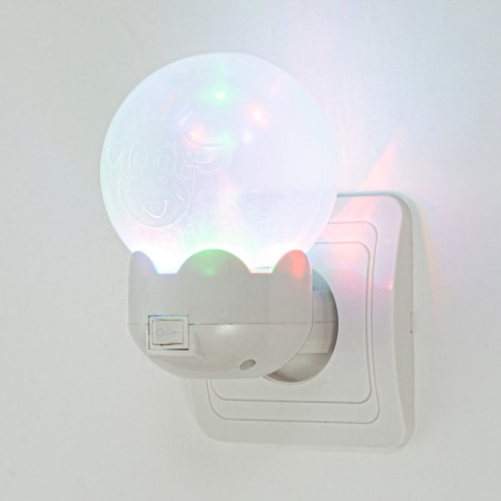 Nightlight "Flower" LED white 7x7x11 cm Risalux-1