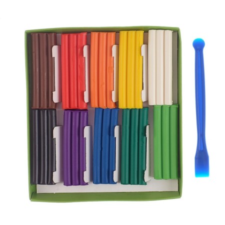 Plasticine soft (wax) 10 colors 150 g Gamma "bee", with a stack, cardboard packaging 280031N-1