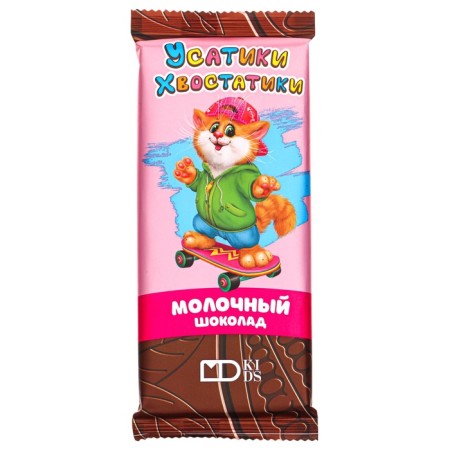 Milk chocolate "Usatics-Khvostatiki", 85 g