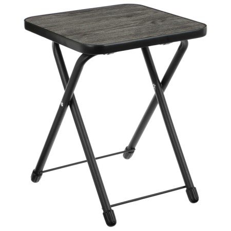 Folding tourist stool, black ash-4