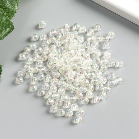 Beads for creativity plastic "Soap bubble" set 20 g 6/0 0.6x0.6x0.6 cm-1