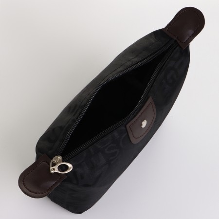 Cosmetic bag with lightning, black color-2