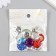 Buttons plastic for creativity 2 punctures "Kant Rhin" set 15 pcs Mix d = 1.8 cm