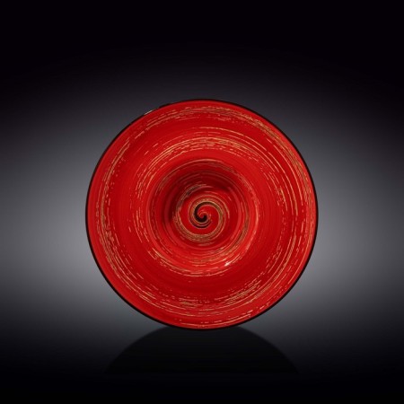 Deep plate Wilmax England Spiral, D = 24 cm, 200 ml, red color