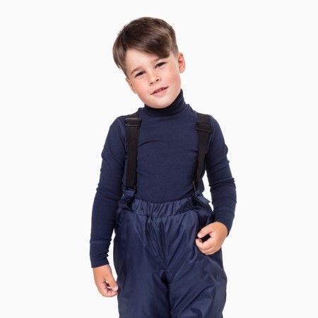 Baby trousers insulated, dark blue color, height 98 cm-2