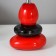 Table lamp 16877/1bk+RD E14 40W Black-red 21x21x30 cm