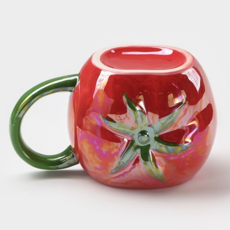 Ceramic "Tomato" mug, 400 ml, red color-2