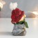 Souvenir Polystone Suspension "Boy in a red hat with a gift" 5.5x5x9 cm