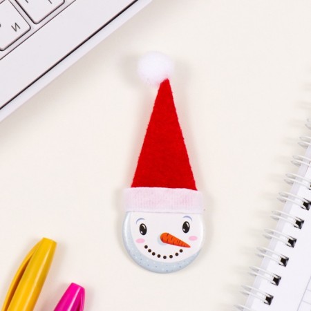 New Year of the setting icon with a cap d = 35 mm "Snowman" 6.5x11 cm-2