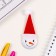 New Year of the setting icon with a cap d = 35 mm "Snowman" 6.5x11 cm