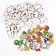 "Who eats what?" We play associations, find silhouettes, a textured puzzle made of wood, 48 large elements