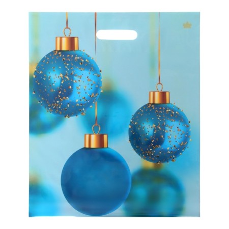 Package "Balls in Gold", polyethylene with a cut pen, 45 x 38 cm, 60 μm
