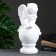 Figure "Angel Sleeping on the Ball" White 15x19x40cm