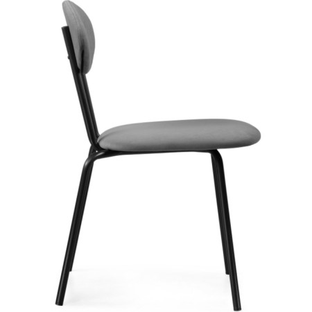 Stewl on a metal frame Mareon skiing metal/velor, painted metal/gray 47x55x79 cm-2