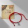 Bracelet-reinforcing “Red thread” Talisman protection, an elephant on a bead, color silver, 8 cm