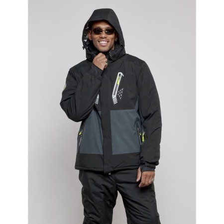 Male winter ski costume, size 54, black color-5