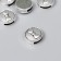 Busina for creativity Metal "Bow" Circle silver G473B708 1.7x1.7 cm