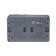 Block, OP, AtlasDesign Profi54 Sche Atn544070, 1 key, socket, 16a, anthracite