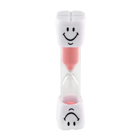 Sanding clock "Zub" for 10 minutes, 2.5 x 10 cm, red