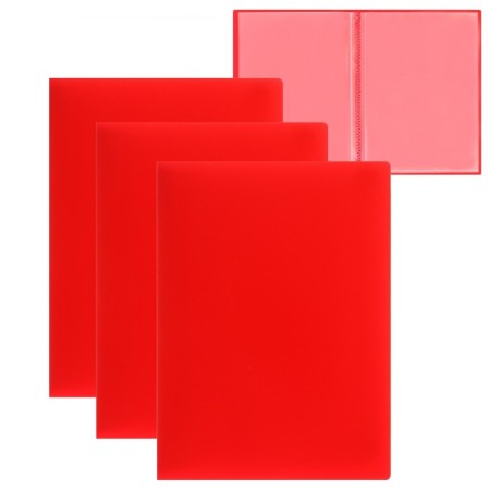 Set of folders A5, 20 inserts, calligrata, red, 3 pieces