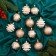 Set of balls plastic D-6 cm, 12 pcs "Melody" orbit, white-golden