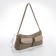 Female bag Textura, average size, beige-gray color