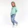 Sweatshirt for girl KAFTAN "Basic Line" Size 34 (122-128), mint color