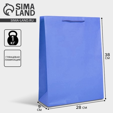 Gift laminated, packaging, Blue, l 28 x 38 x 9 cm-2