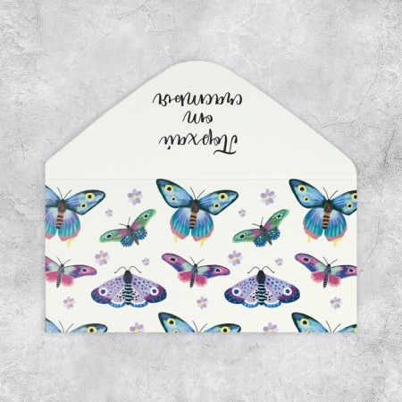 Optert for money "Butterflies", 16.5 x 8 cm-3