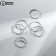 Piercing in the nose "ring" carved, d = 9 mm, set 6pcs, color silver