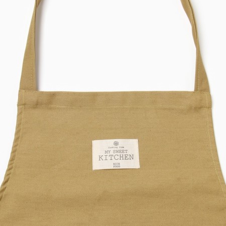 Apron Ethel "Kitchen" ts. Brown, 60x70cm, sarzha, 100% x/l-4
