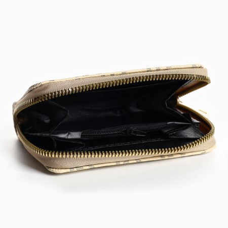 Youth wallet "NK" 12.5x9x2 cm, beige color-5