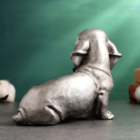 Figure "Dachshund" 15.5x19x11.5cm, steel-2