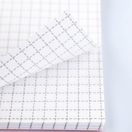 Notepad on the crest in a cage A7, 40 liters. Cover coated paper "Girl"-2