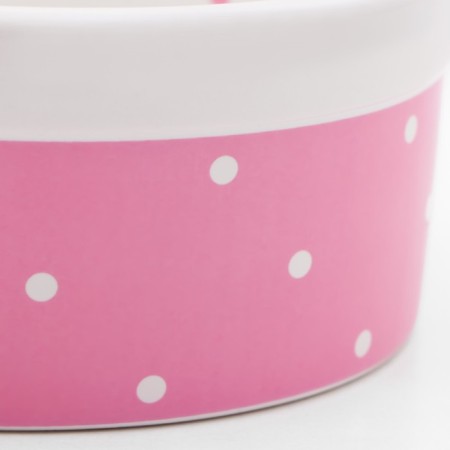Ceramic bowl "Princess" 400 ml 13 x 5.5 cm, pink-4