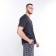 Homemade male set (T -shirt/pants) "Friendly Family", color Anthracite, size 58