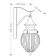 Garden-park lamp Feron PL540, IP44, E27, 60 W, 150x240x400 mm, brown color