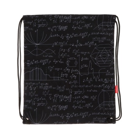 A bag for shoes 440 x 365 mm, Erich Krause, density 300D, with a reflective strip, Algebra, black-2